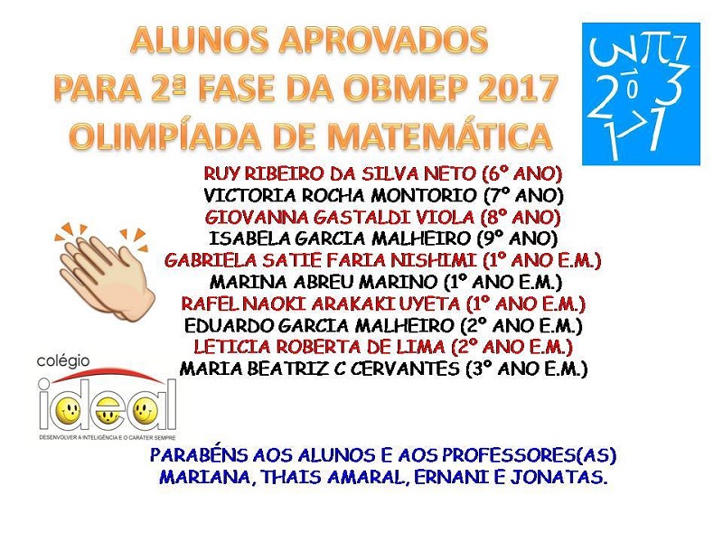 OLIMPÍADA DE MATEMÁTICA